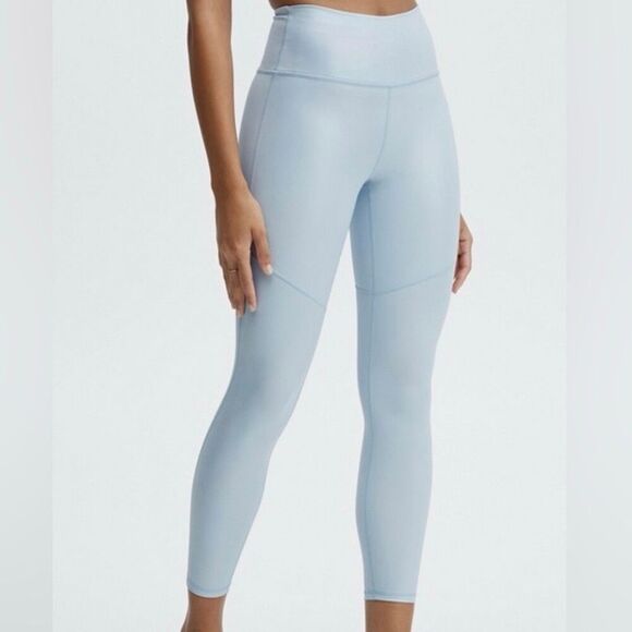 Fabletics PureLuxe Iridescent 7/8 Leggings Iridescent powder blue size S - Picture 4 of 10